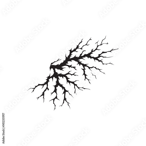 black crack texture distressed cracked surface grunge wall cracked pattern. 