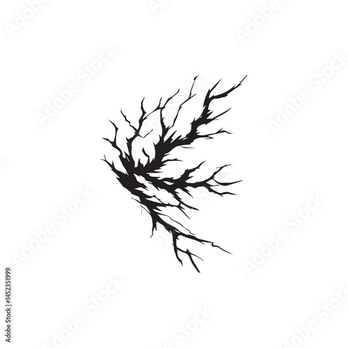 black crack texture distressed cracked surface grunge wall cracked pattern. 