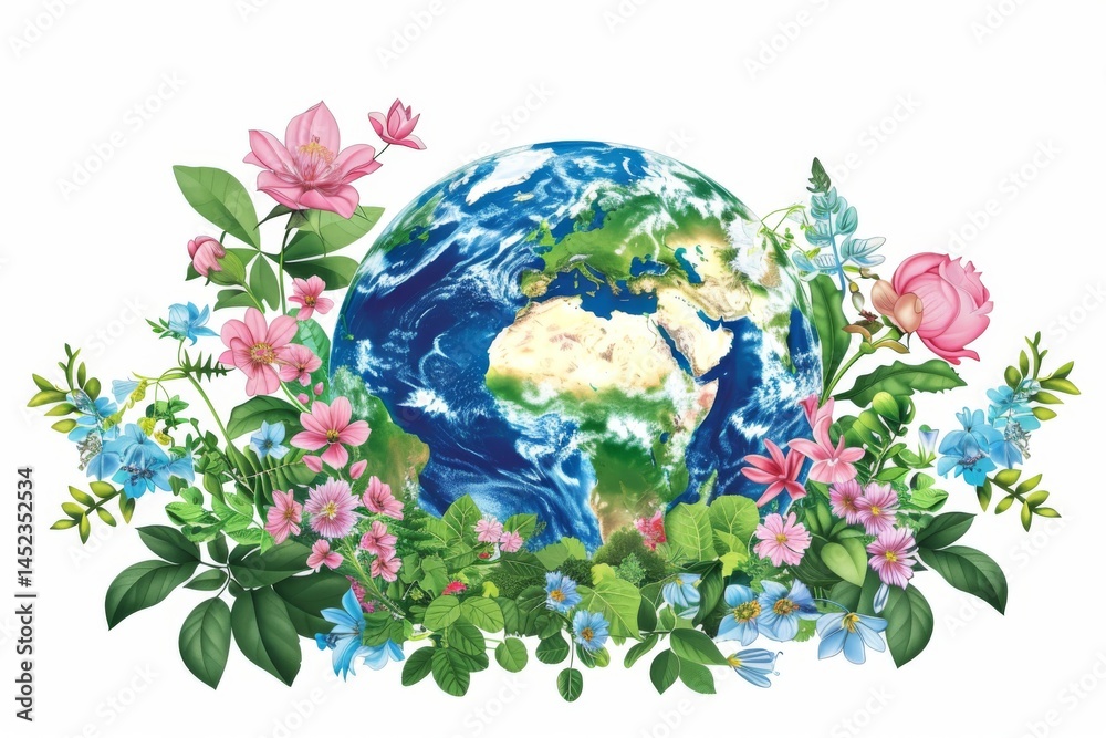 Pure Earth with Blooming Nature