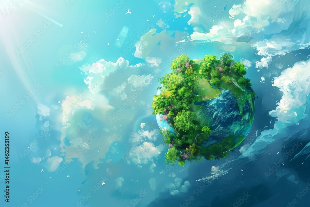 A Vibrant Earth Illustration