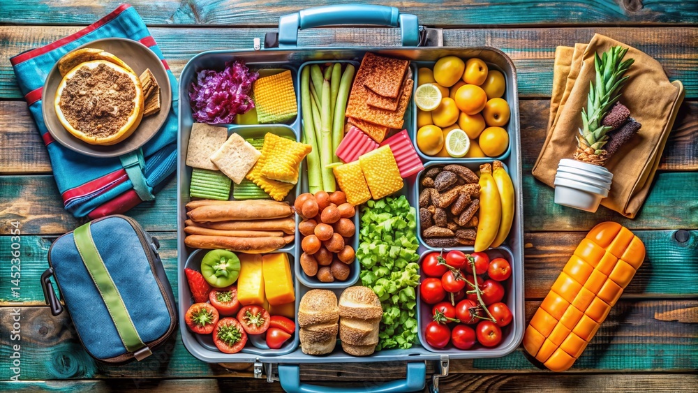 Packing Suitcase Backpack Travel Adventure Food Snacks Trip