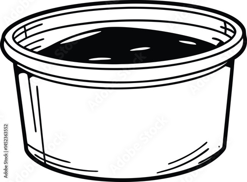 vector illustration of a tin can