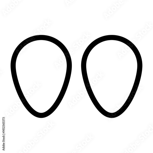 Outline quote sign icon text concept message bubble dialog symbol. Vector quotation mark symbol. Double quotes sign end of words. Circle buttons quote sign graphic talk double inverted label.