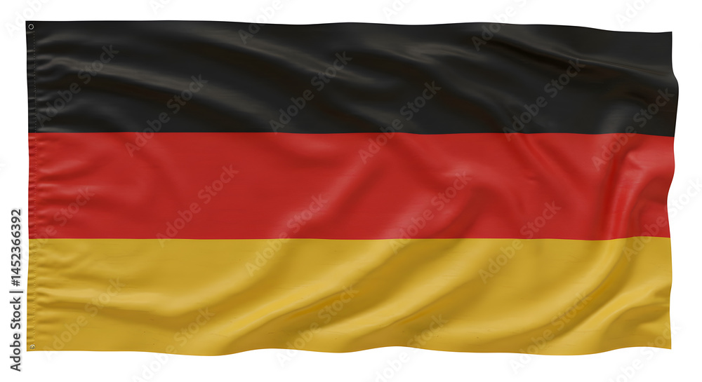 Naklejka premium German Flag: High-Resolution Image of the German Tricolour