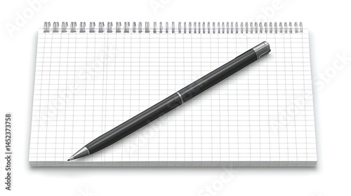 Wallpaper Mural Blank notepad with pen Torontodigital.ca