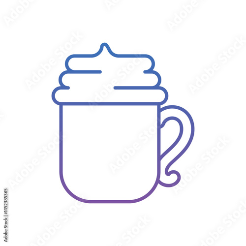 Viennese Coffee Vector icon