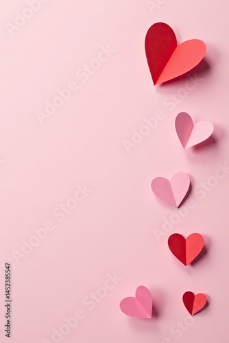 red hearts background