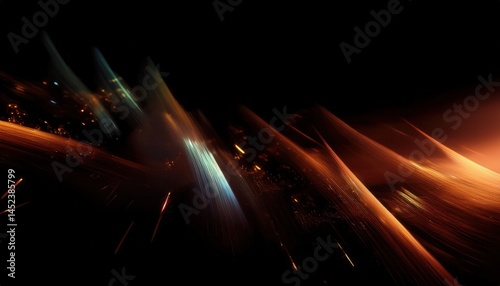 dynamic light streaks in motion on dark background for digital art, futuristic design, web graphics, branding visuals, and abstract wallpapers

