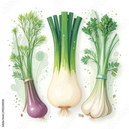 Fresh Fennel Bulbs Crisp, Aromatic and Flavorful