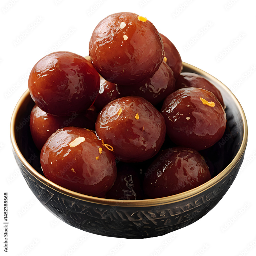 Obraz premium Gulab jamun in bowl isolated