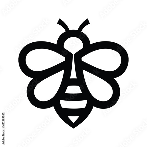 Hand-drawn style bouquet of daisies and honeybees. Isolated on white background vector illustration for organic label design, packaging.