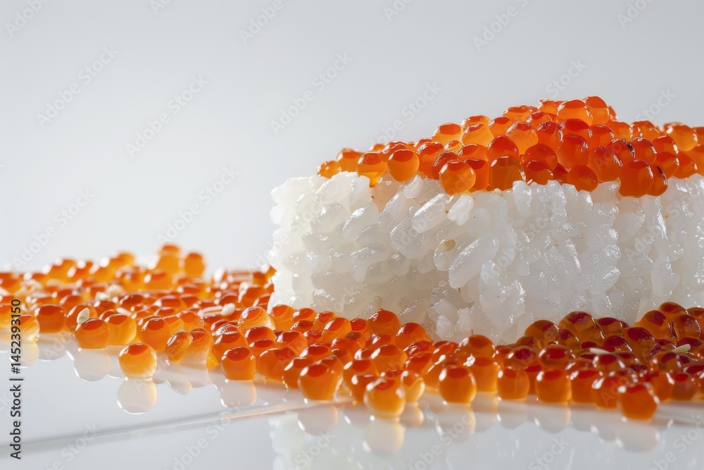 Elegant Tobiko Sushi Presentation