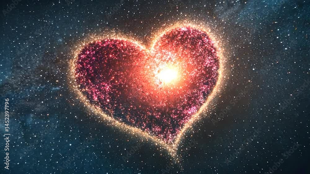 Cosmic Heart in the Night Sky Cosmic Heart in the Night Sky