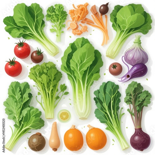 Romaine Shoots Tender Young Leaves with Crisp Texture and Mild Flavor