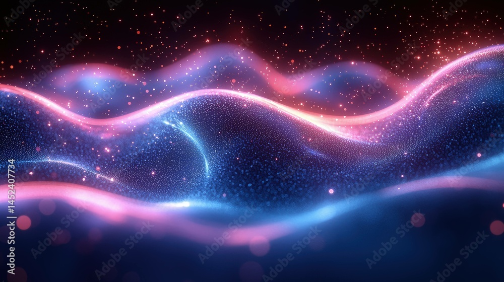 Fototapeta premium Abstract colorful flowing forms