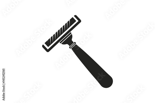 Shaving Razor silhouette vector illustration on white background