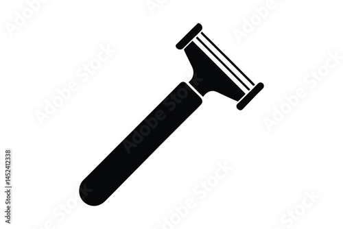 Shaving Razor silhouette vector illustration on white background