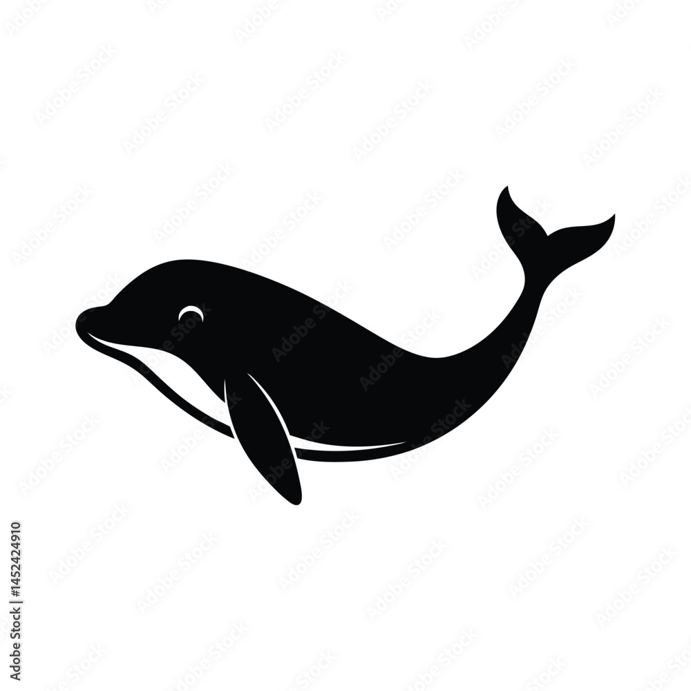Fototapeta premium vector illustration of a dolphin