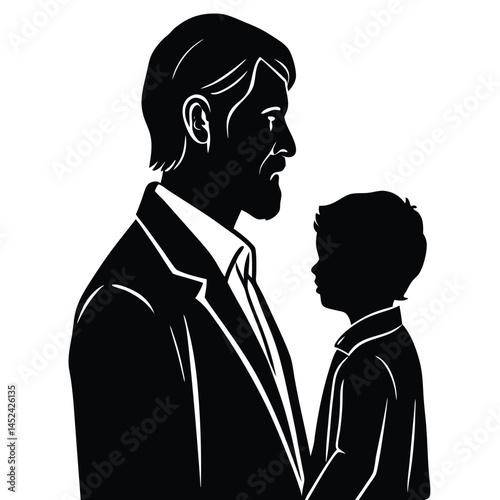 Father and Son Silhouette A Bond of Love and Legacy