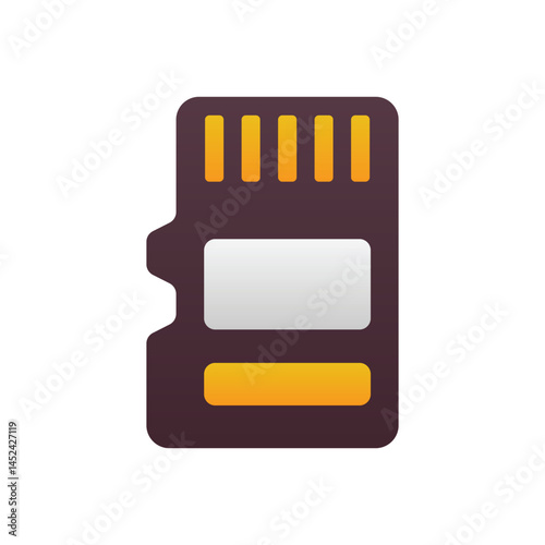 Memory Card Vector icon