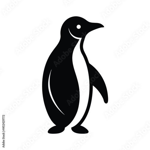 penguin silhouette vector