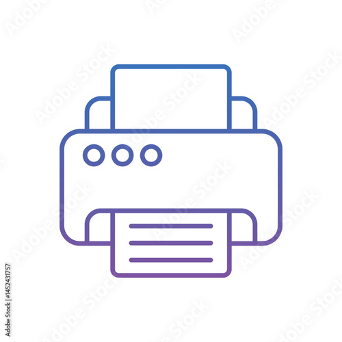 Printer Vector icon