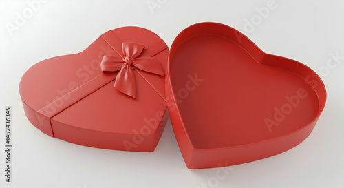 Red Heart-Shaped Gift Box for Special Occasions and Celebrations