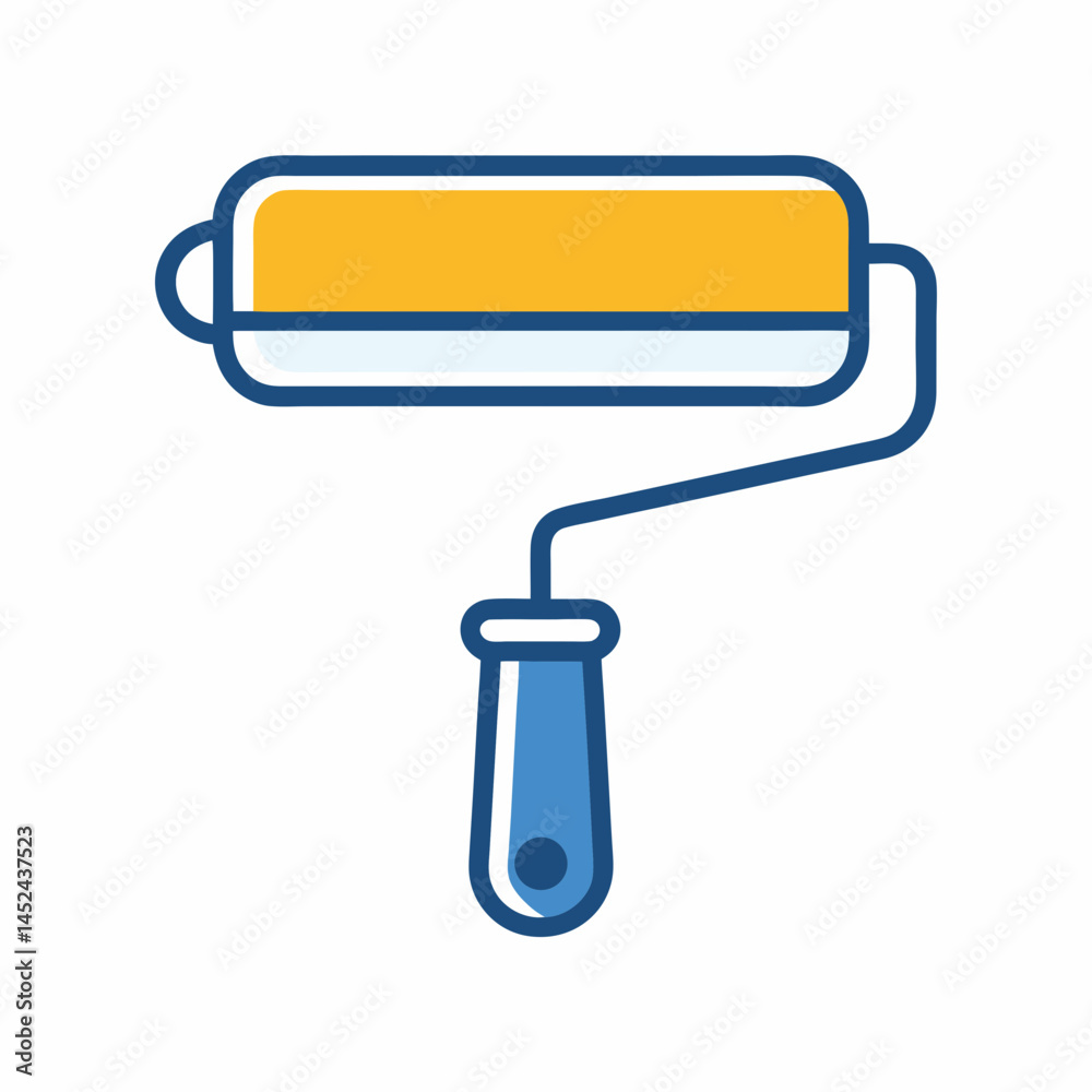 Simple Paint Roller vector Graphic design. Simple Paint Roller vector Graphic design.