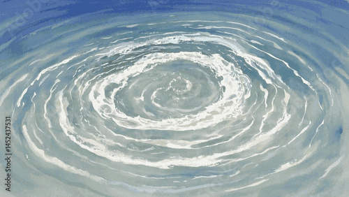 Celestial Swirl whirlpool  isolated watercolor vector illustration svg