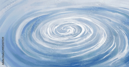 Liquid Vortex whirlpool  isolated watercolor vector illustration svg