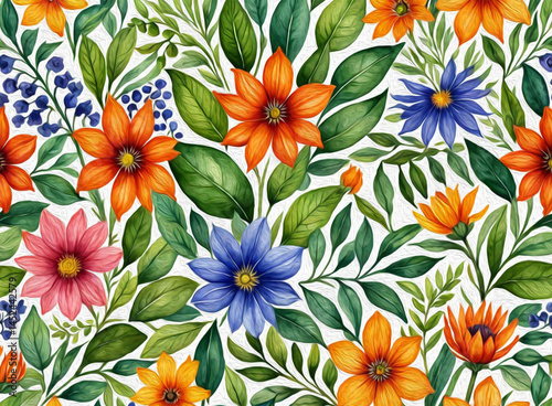 Wallpaper Mural Oil painting . Artistic brush strokes. Botanical illustration for printing on wall decorations. Torontodigital.ca
