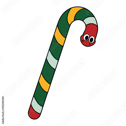 colorful candy cane