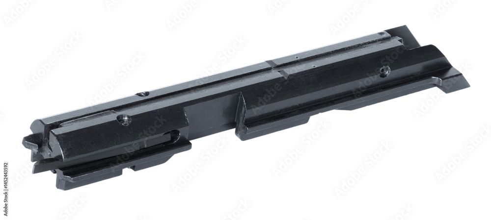 Isolated lever action rifle .22 caliber bolt out of the gun