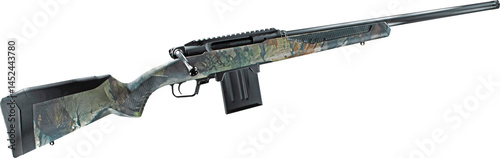 Obraz na płótnie High powered bolt action rifle with a camouflage stock w salonie