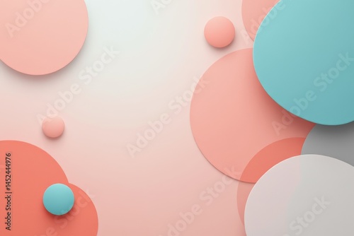 Wallpaper Mural Abstract Pastel Circles Background Torontodigital.ca