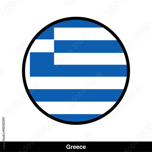 Greek flag vector isolated on transparent background