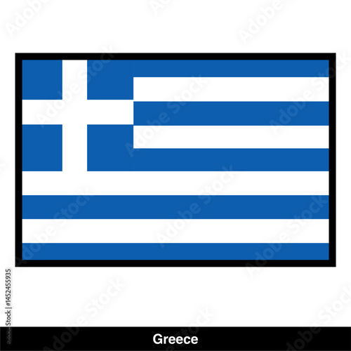 Greek flag vector isolated on transparent background