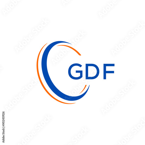 GDF letter logo design photo