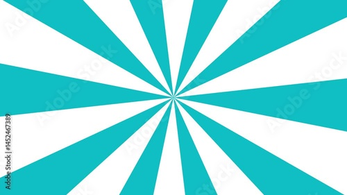 Abstract Geometric Turquoise Radial Background with Dynamic Lines and Bright Visual Energy Video Animation