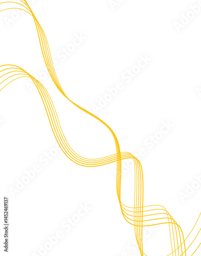 Luxury golden decorations line wave