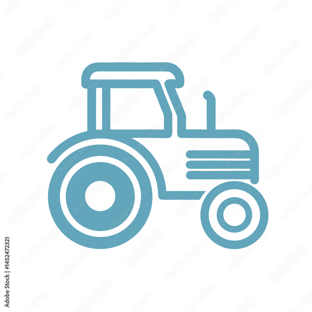Simple Tractor Icon Vector graphic design Simple Tractor Icon Vector graphic design