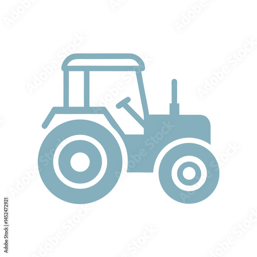 Simple Tractor Icon Vector graphic design.