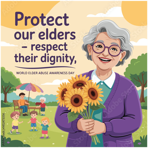 World Elder Abuse Awareness Day flyer 9.eps