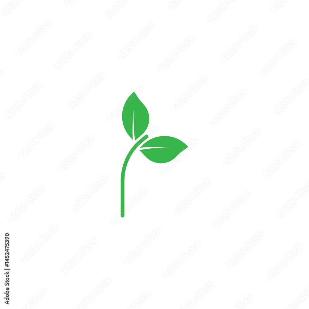 leaf's logo icon vector illustration template design leaf's logo icon vector illustration template design