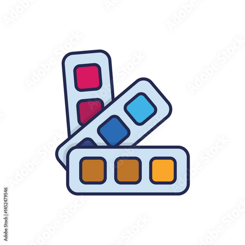 Color Swatches Vector icon
