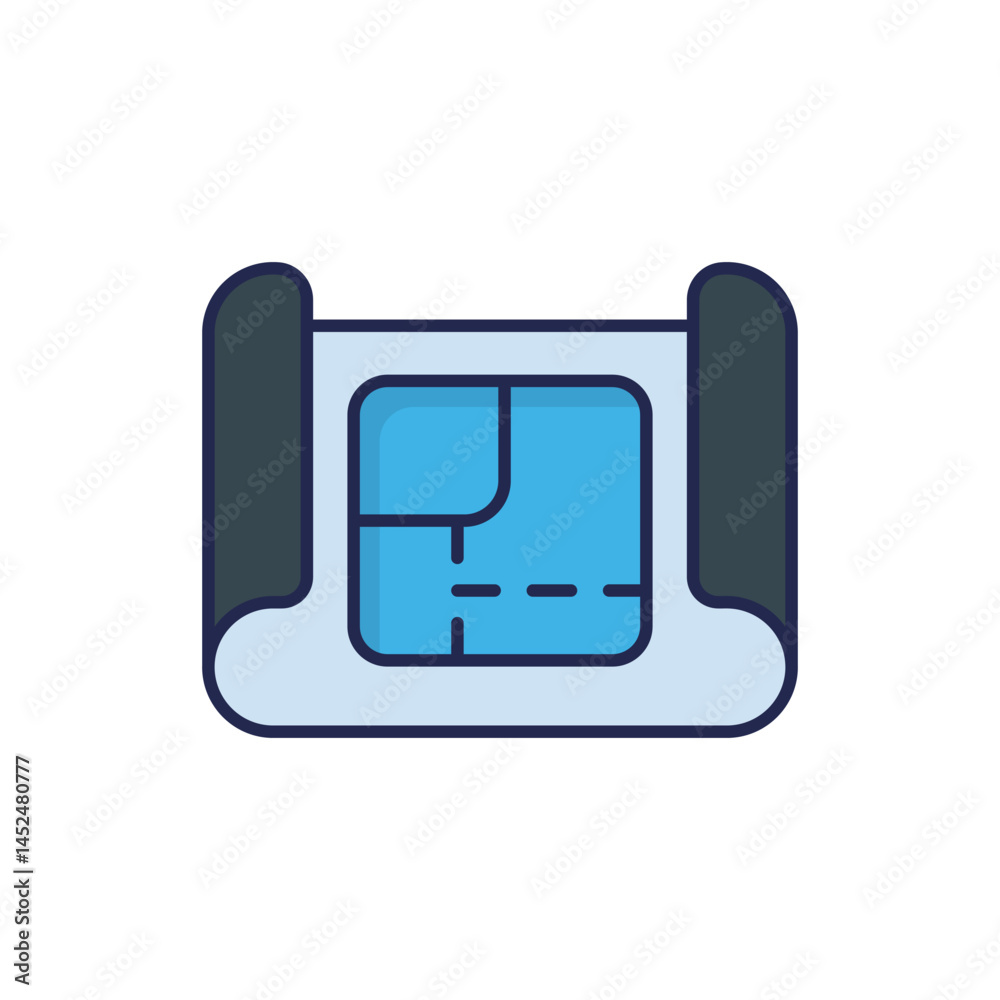 Floor Plan Vector icon Floor Plan Vector icon