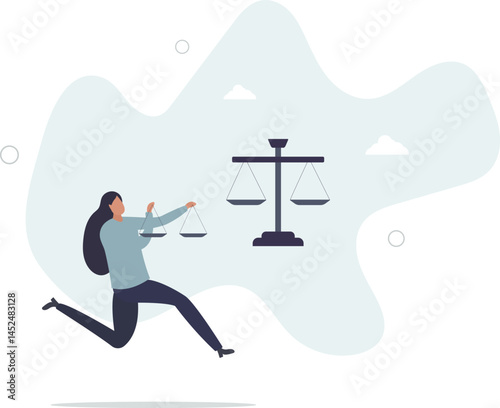 Comparison advantage and disadvantage, integrity or honest truth, pros and cons or measurement, judge or ethical, decision or balance concept, character life .