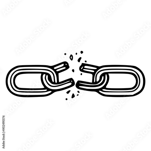 freedom and separation vector graphic