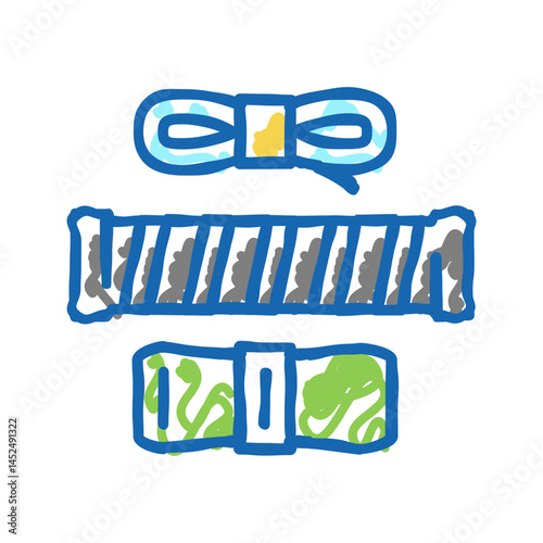 over grips tennis accessory icon doodle illustration