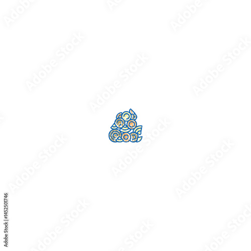 fuel wood icon doodle illustration